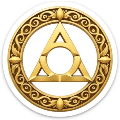 create an alpha and omega symbol sticker