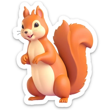 a squirrel sticker