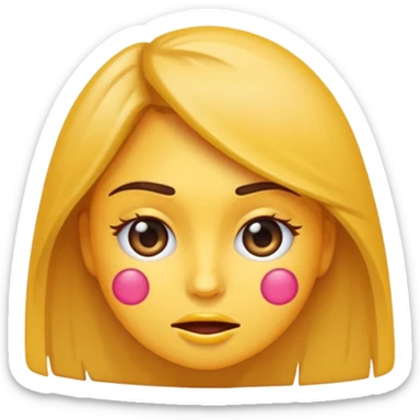 Emoji de una chica muy molesta, ceño fruncido, ojos enojados, brazos cruzados o puños apretados, expresión de frustración intensa, estilo emoji moderno y minimalista, colores planos, fondo transparente. sticker