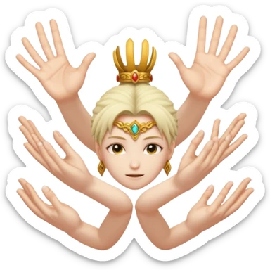 make sukunas domain expansion hand signs sticker