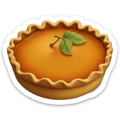 Pumpkin pie sticker
