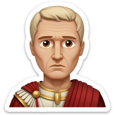 Fammi un emoji su giulio cesare  sticker