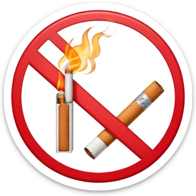 anti smoking sign sticker