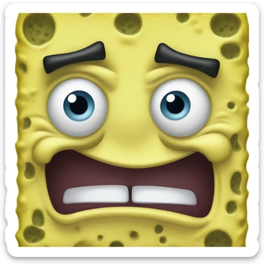SpongeBob mad sticker