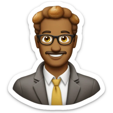 man made out of beignets sticker