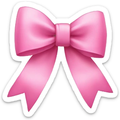 Pink bow sticker