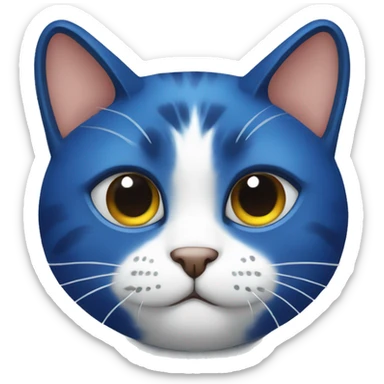 Gato ojos azules sticker