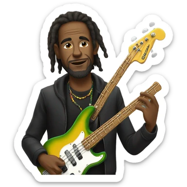 reggae bassist  sticker