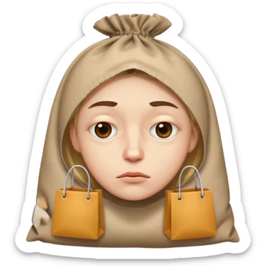 Face with Bags Under Eyes Emoji sticker