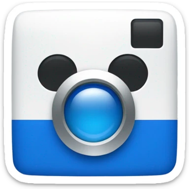 The logo of the zoom online conference program sticker