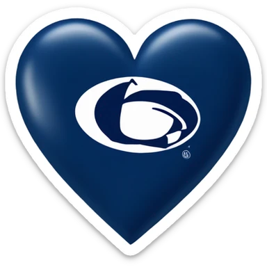 penn state blue heart emoji sticker