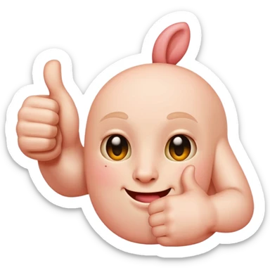 Thumb up missing sticker