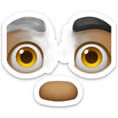 The rock eye brow raised  sticker