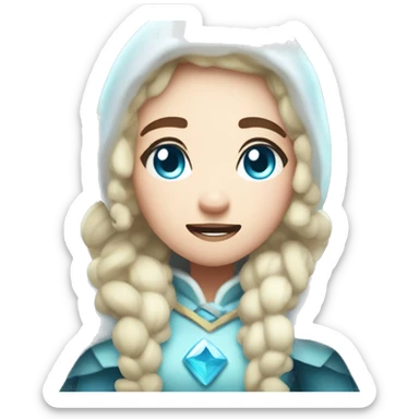 Frost queen in Cookie run Kingdom sticker