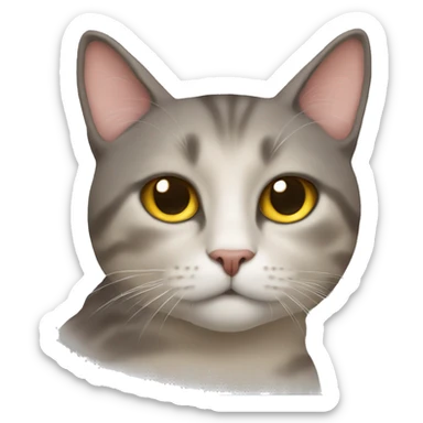 Gato con sueño sticker