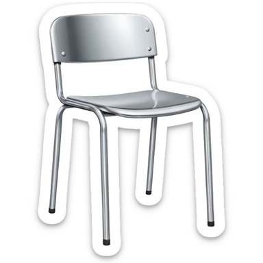 danish design metal chair sticker