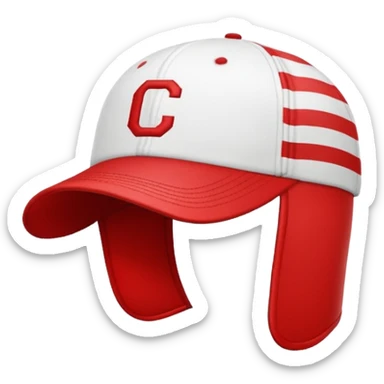 striped Baseball Cap sticker