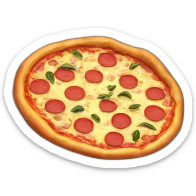 Pizza in a pizza box sticker