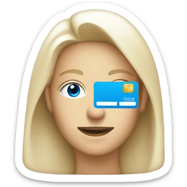 make a credit card colour blue sticker