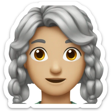 Gray ash bow  sticker