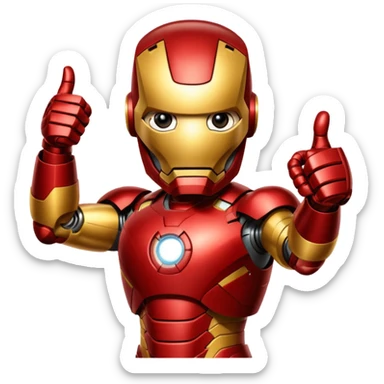 iron man thumb up sticker