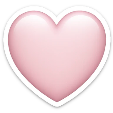 Light pink heart sticker