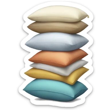 stack of pillows sticker