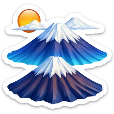Cinematic Realistic Mount Fuji Emoji  sticker