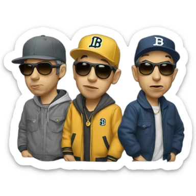 Old beastie boys emoji sticker