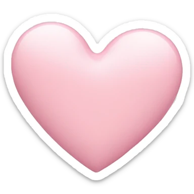 Pastel pink heart sticker