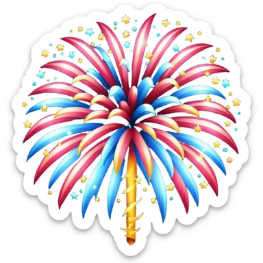 New year Fireworks real sticker
