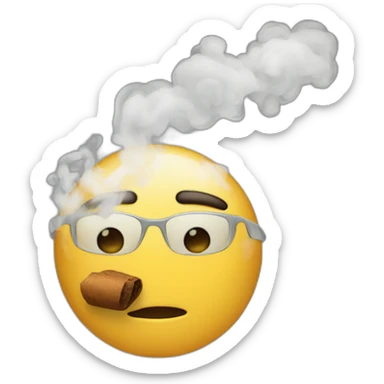 A group of four smokeing sticker