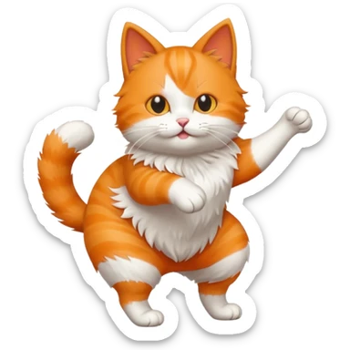 Cat twerking sticker