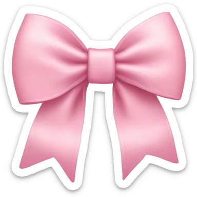 Baby pink bow  sticker