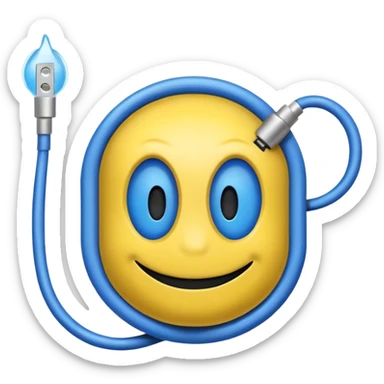 Smiley foudroyé sticker