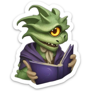 Bookwyrm Cultist sticker