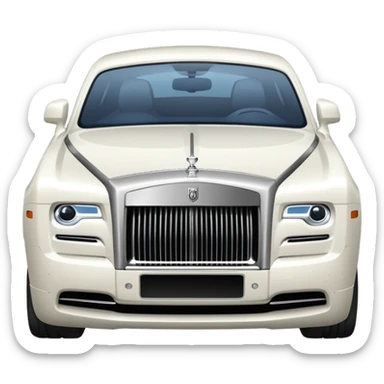 white Rolls-Royce car sticker
