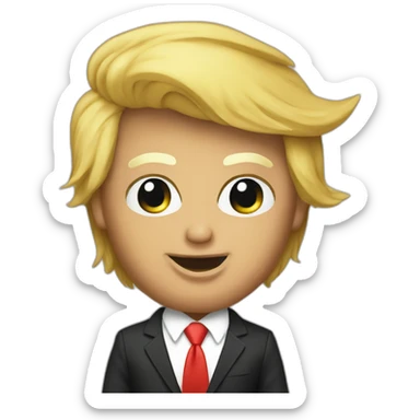 donald trump as a sfw stripper sticker