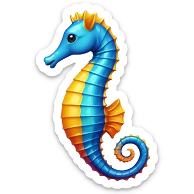 Seahorse - чтобы выглядил как настоящий эмодзи sticker