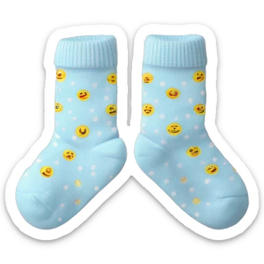 dotted newborn baby socks sticker