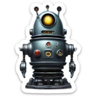 robby the robot from the film ‘Forbidden Planet’ sticker