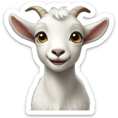 Baby goat sticker