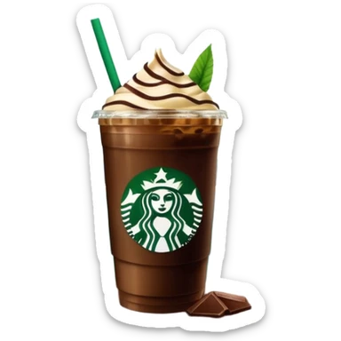 Starbucks iced coffee with Dubai chivalry bar with green filling and burn Khalifa  sticker