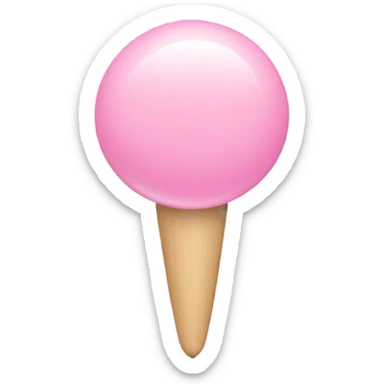 Pastel pink pushpin sticker