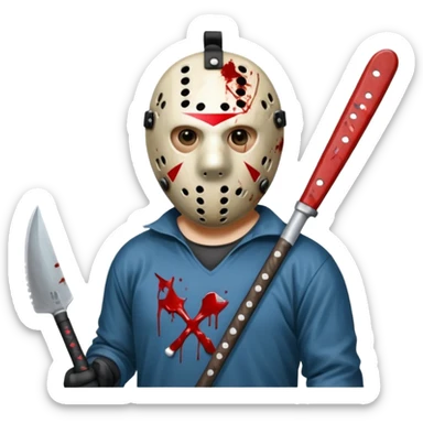 Jason Friday the 13th sticker
