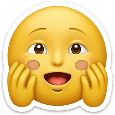 Un emoji qui pleure et qui sourit sticker