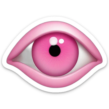 Pink eye sticker