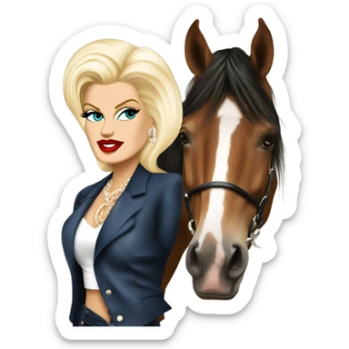 Anna Nicole smith horse sticker