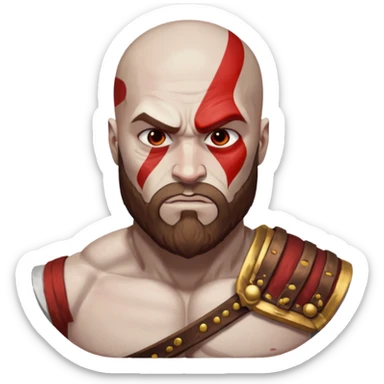 Kratos skin whiter. Without beard and red stripe sticker