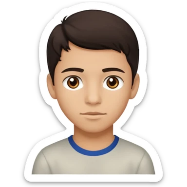 Erstelle mir eine Emoji von einem Jungen. Herkunft: Südamerika, Jung und Gutaussehend  sticker